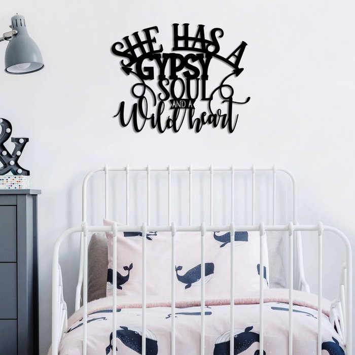 Wallity Gypsy Soul Escultura de Pared Negra Wallity Gypsy Soul Escultura de Pared Negra